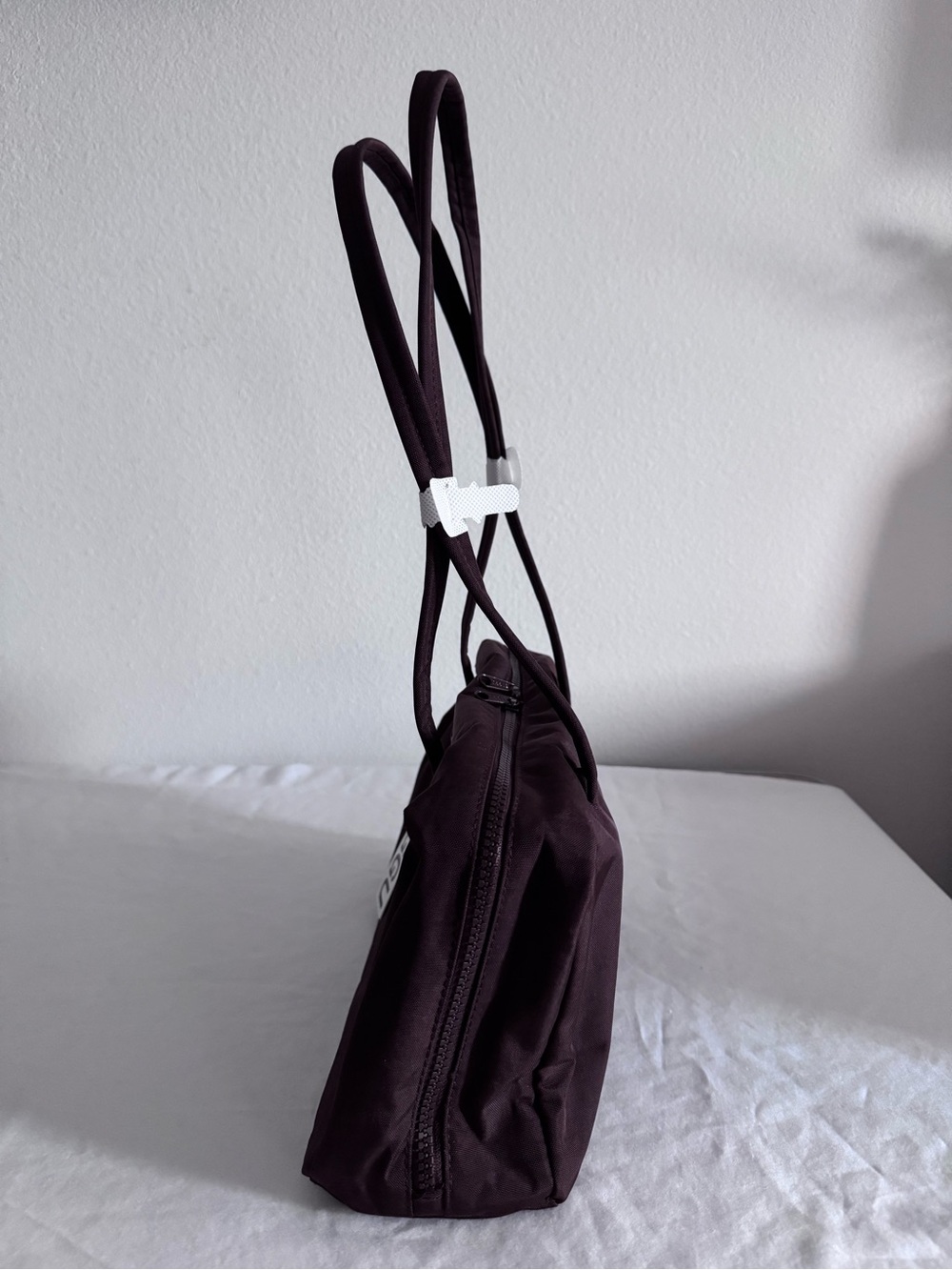 NWT Baggu Nylon Bowler Bag Coffee - Picture 3 of 7